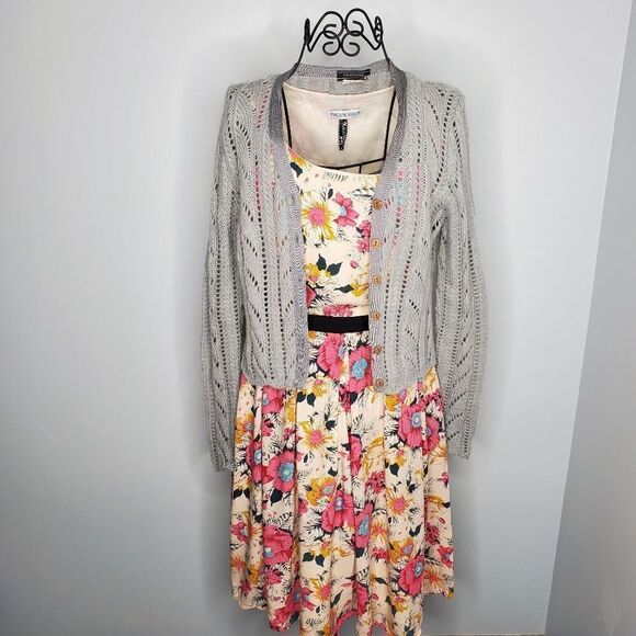 MODCLOTH dress Frock Shop retro floral sleeveless with‎ pockets S - Picture 8 of 9